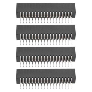 Imagem de eMagTech 4 peças de pino de conexão de cabo conector de 18 pinos slot FFC slot de filme condutor compatível com Sony compatível com PlayStation 2 compatível com PS2 preto