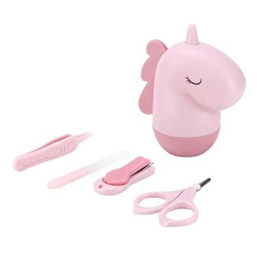 Imagem de Kit de Cortador de Unhas Infantil, Kit de Cortador de Unhas, Kit de Unhas de bebê Kit de Unhas de bebê de Aço Inoxidável Aparador de Unhas de bebê Com Pinça Caixa de (Rosa)
