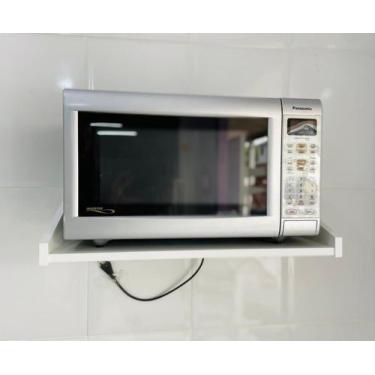 Imagem de Suporte para microondas 35L em MDF - kaza das prateleiras