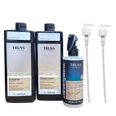 Imagem de Kit Truss Basic - Shampoo 1L + Condicionador 1L + Uso Obrigatório 260m