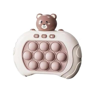 Imagem de Pop It Eletrônico Anti-Stress: Brinquedo Bolhas Relaxantes e Divertidas para Crianças e Adultos Fidget Toy Sensorial Seguro Premium (Urso Marrom)