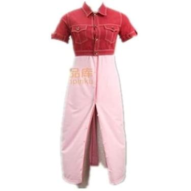 Imagem de Cos Cosplay FF7 Aerith Cosplay Fantasia Aeris Gainsborough Vestido Cosplay Fantasias para Halloween Mulheres, Feminino GGG, One Size
