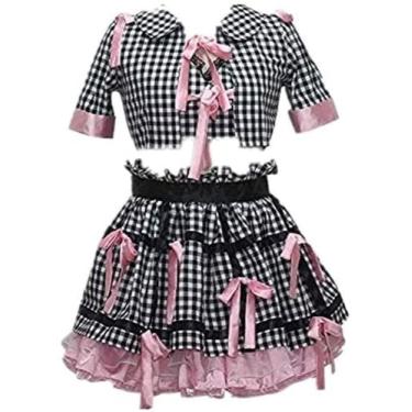 Imagem de Akb Idol Group Fantasia Cosplay Shimazaki Haruka Fantasia de palco para meninas adultas, Feminino M, One Size