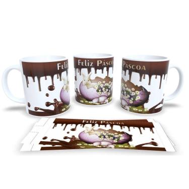 Imagem de Canecas de Porcelana Personalizada Páscoa Presentes Criativos e Cheios de Carinho
