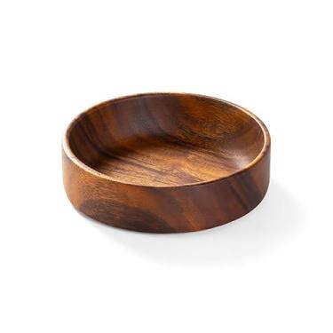 Imagem de Prato de frutas de madeira de nogueira preta, retangular, bandeja de lanche, prato de nogueira de madeira maciça, tigela de salada, prato de jantar, pratos de frutas para crianças, atacado, palete de