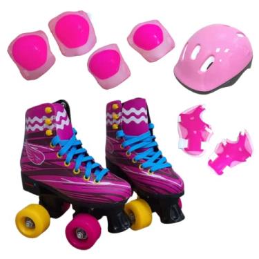 Imagem de Patins Quad Roller Retro Acessórios 31 Ao 39 Rosa (32/33)