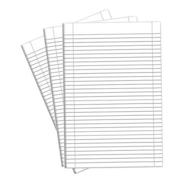 Imagem de Folha papel almaço com pauta - PAUTA BRANCA