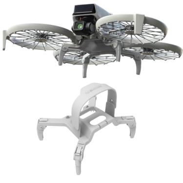 Imagem de Trem de pouso para drone DJI Flip, pernas de aterrissagem de extensão dobrável - aumento de altura de 30 mm, proteção de aterrissagem por drone DJI Flip para acessórios DJI Flip Drone (cinza)