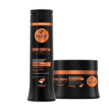 Imagem de Kit Haskell Condicionador e Máscara Engrossadora Encorpa Cabelo 300ml/