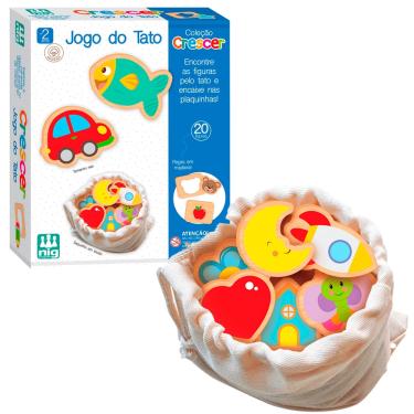 Imagem de Jogo Do Tato Infantil Em Madeira Encaixar Peças Didáticas - Nig Brinquedos