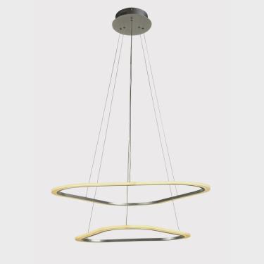 Imagem de Pendente LED 1X66W 3000K 3960Lm Nuvola Bella Iluminação Prata