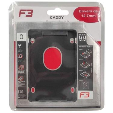 Imagem de Adaptador Caddy Dvd Para Hd 2 5 12 7mm F Cy01 F3