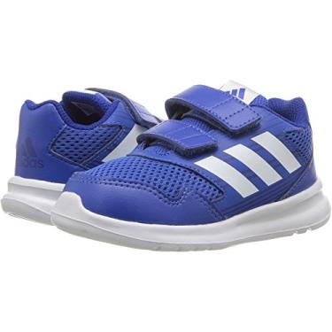 Imagem de adidas Tênis de corrida infantil unissex Altarun Cf, Azul/branco/azul-royal, 18