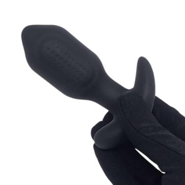 Imagem de Plug Anal Vibrador com Rotação 360° Preto
