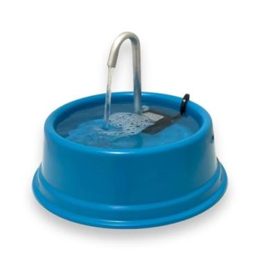 Imagem de Bebedouro Automático para Gatos e Cães com Fonte de Água 1,2 Litros (Azul)