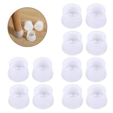 Imagem de 12 Un Protetor De Pé Cadeiras Mesas Móveis Apoios Silicone - Protetor 