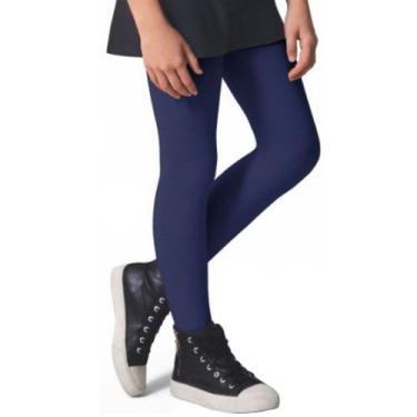 Imagem de Meia Calça Selene 9555 Fio 80 Juvenil Inverno Infantil Algodão, M, Mar