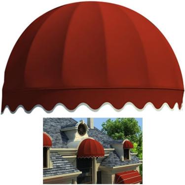 Imagem de Toldo Retrátil, Toldo De Arco Dossel Ao Ar Livre à Prova De Chuva Anti-uv Anti-neve, Fácil De Instalar Para Porta Varanda Janela, Red, 120x60cm