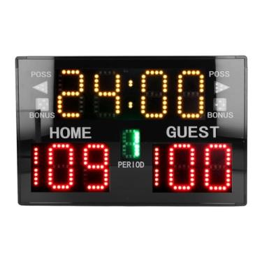 Imagem de Fafeicy Placar de Led, Led Placar de Digital Portátil Eletrônico Com Remoto para Jogos Cornhole Basquete Beisebol, Timers de Placares