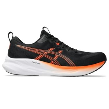 Imagem de ASICS Tênis de corrida masculino Gel-Pulse 16, Preto/Laranja Nova, 40