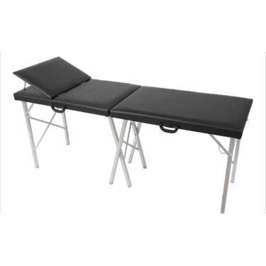 Imagem de Maca Portátil 200Kg Reclinágem Cabeça Promax