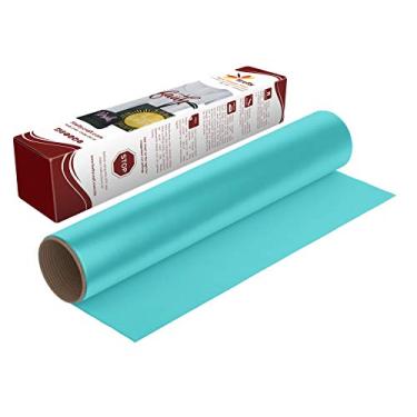 Imagem de Firefly Craft Lençol de vinil de transferência de calor regular | Vinil HTV | Vinil de ferro para Cricut e silhueta | Vinil de prensa térmica para camisetas – 30,48 cm x 50,80 cm, Aqua, 1 sheet, 1