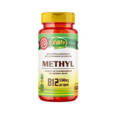 Imagem de Vitamina B12 Metilcobalamina 350mg com 60 Cápsulas Unilife