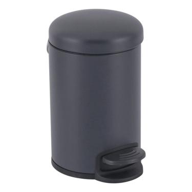 Imagem de Lixeira De Piso 3 Litros Aço 28x16x16cm Cinza - Banheiro