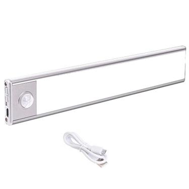 Imagem de Luminaria LED 3 Tons Sensor de Presença Movimento 3 Modos USB Bateria Recarregavel Closet Armario Sala Quarto Iluminaçao
