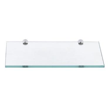 Imagem de Prateleira De Vidro Decorativa em Para Sala Escritório Banheiro Casa e