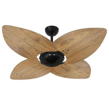 Imagem de Ventilador De Teto Volare Preto Dunamis Rádica Freijó 220V, 110V