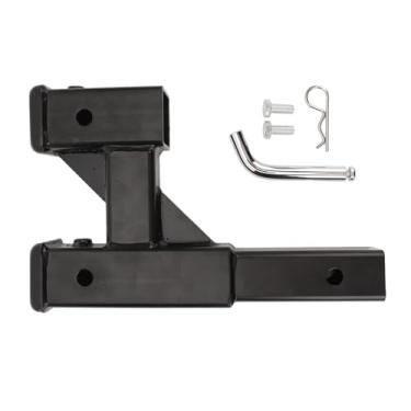Imagem de Keenso Riser de Engate de Reboque, Aço de 9,65in Extension Range Black Hitch Extender Adapter para Picape SUV de Carro RV Com Porta de Reboque de 2 Polegadas