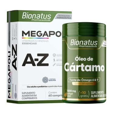 Imagem de KIT Óleo De Cártamo + Megapoli A-Z 60 Comprimidos Bionatus
