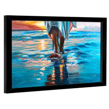 Imagem de Quadro Decorativo Jesus Andando Sobre as Águas