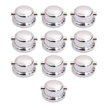 Imagem de Kokiya Lugs para caixa, peças de reposição para instrumentos de percussão de ponta dupla, orelhas de bateria com almofadas, acessórios de ferragens para, 10 Conjuntos