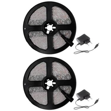 Imagem de Kit 2x Fita De LED 12V 60 LED/M 3528 IP20 5 Metros + Fonte Eletrônica 2A (3000K (Branco Quente))