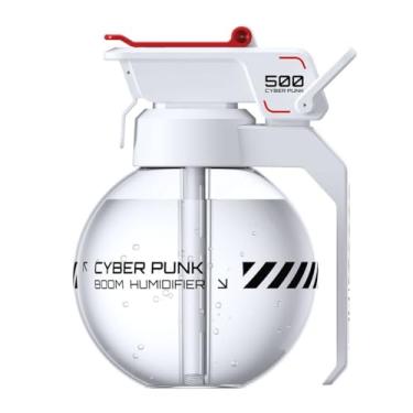 Imagem de Humidificador Grenade, design militar criativo, umidificador ultrassônico silencioso de 500 ml com desligamento automático 6H, estilo Cyberpunk portátil, umidificadores divertidos recarregáveis por