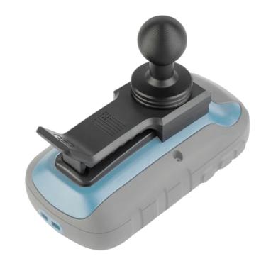 Imagem de Bulletpoint Suporte de rádio portátil com adaptador de clipe de coluna com suporte de esfera de 20 mm compatível com dispositivos portáteis Garmin