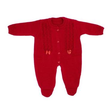 Imagem de Macacão Tricô de Lã Laço RN - Kowak, Vermelho, RN