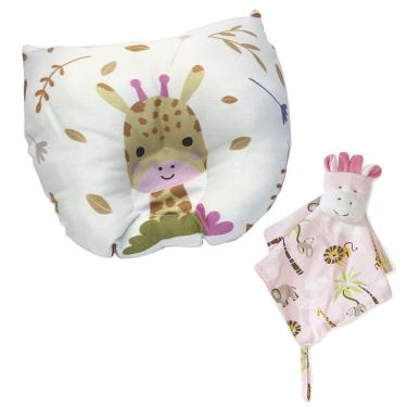 Imagem de Kit Naninha de Pelúcia e Travesseiro Para Bebê Maxi Baby