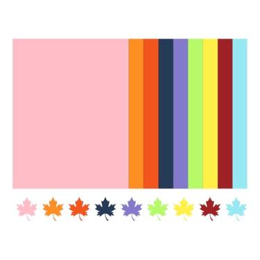 Imagem de 360 folhas de cartolina colorida 21,6 cm x 28 cm, 9 cores sortidas, papel para impressora 200 g/m² para scrapbook, Cricut, confecção de cartões, artesanato DIY, material escolar, decorações de festa