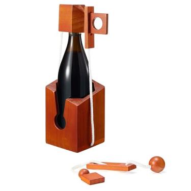 Imagem de The Wine Savant Suporte Para Garrafas Savant, Jogo De Madeira 3D, Cadeado Desafiador Adultos, Armazenamento Decorativo Funcional Bebidas, Ótimos Presentes Entusiastas, Inauguração Casa