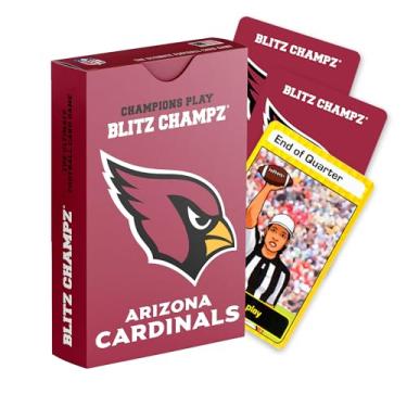 Imagem de Blitz Champz Arizona Cardinals Card Game | Football Card Game (Ages 7+) | Fun Family Game | Party Game | Gifts for Football Fans | Card Game for Kids | Card Game for Adults (Arizona Cardinals)