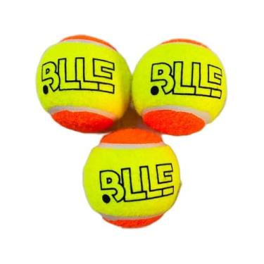 Imagem de Bola de Beach Tennis Stage 2 Pro, Amarela e Laranja, Kit com 3 Unidades