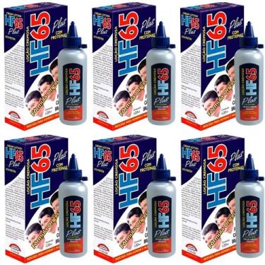 Imagem de Kit 6 Loção Restauradora HF65 Plus Tonalizante Capilar Unissex Cremosa