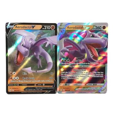 Imagem de Conjunto de cartas colecionáveis Pokémon Aerodactyl V e VStar Lost Ori
