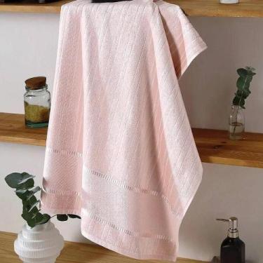 Imagem de Toalha De Banho Para Bordar Bella - Dohler Rosa 9933 - Dohler S.A.
