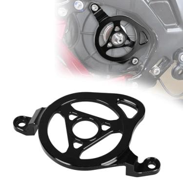 Imagem de Capa protetora de motor para Sur Ron, capa de polia PSLER CNC protetor de motor para bicicleta suja elétrica Sur‑Ron Light Bee X/S/L1E Segway X260 X160 EBike (preta)