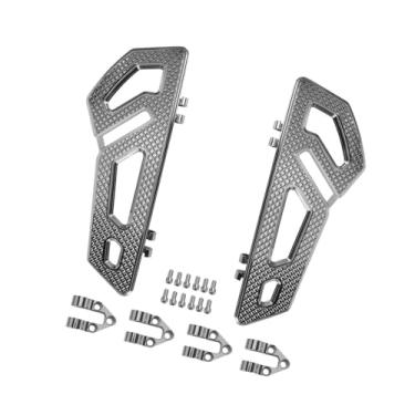 Imagem de Baoblaze Apoio para os pés do piloto da motocicleta, apoio para os pés profissional, substitui apoios para da esquerda para a direita, Cinza