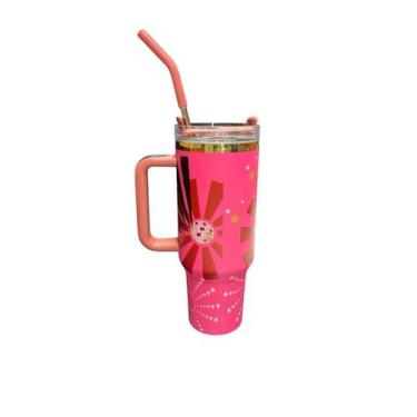 Imagem de AAA Térmica Garrafa Copo Boneca 1200ml Inox Com Tampa e Canudo de Meta